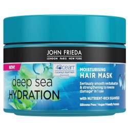 John Frieda Deep Sea Hydration Feuchtigkeitsspendende Haarmaske, Tiefenpflege, Glättungsbehandlung für trockenes, geschädigtes Haar, 250 ml von John Frieda