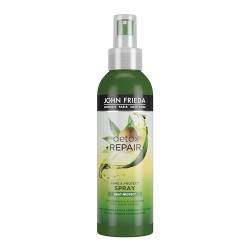 John Frieda Detox & Repair Care & Heat Protect Spray für trockenes, gestresstes & geschädigtes Haar mit Avocadoöl und grünem Tee, 200 ml von John Frieda