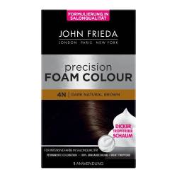 John Frieda Precision Foam Colour - Farbe: 4N Dark Natural Brown - Dunkelbraun - Permanente Coloration in Schaumform - Perfekte, gleichmäßige Abdeckung - Für 1 Anwendung von John Frieda