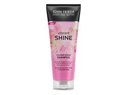 John Frieda Vibrant Shine Color Shine Shampoo 250 ml, Schwereloses Glanzshampoo für glänzendes Haar, sulfatfreies und silikonfreies Shampoo von John Frieda