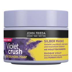 John Frieda Violet Crush Silber Maske - Inhalt: 250ml - Für blondes Haar - Neutralisiert Gelbstich - Repariert Haarschäden von John Frieda