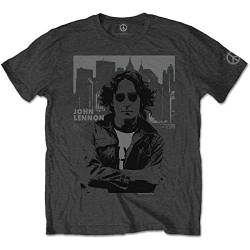 John Lennon Herren Skyline T-Shirt, Grau (Grey Grey), X-Large von John Lennon