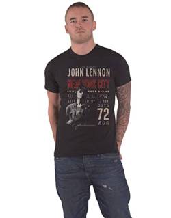 John Lennon T Shirt NYC 72 Logo Nue offiziell Herren Schwarz M von John Lennon