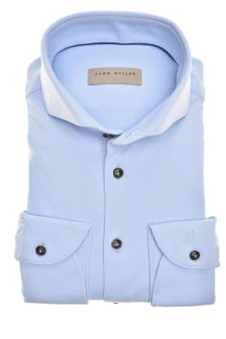 John Miller Slim Fit Hemd hellblau, Einfarbig von John Miller