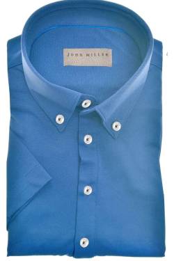 John Miller Slim Fit Poloshirt Kurzarm blau von John Miller