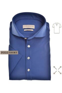 John Miller Slim Fit Poloshirt blau, Einfarbig von John Miller