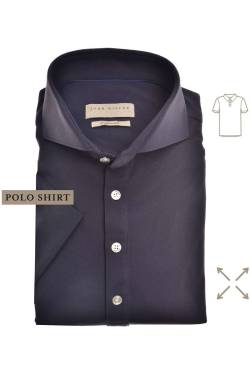 John Miller Slim Fit Poloshirt navy, Einfarbig von John Miller