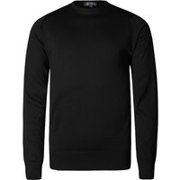 John Smedley Herren Pullover schwarz Cotton unifarben von John Smedley