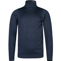 John Smedley Herren Rollkragenpullover blau Cotton unifarben von John Smedley