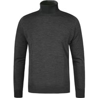 John Smedley Herren Rollkragenpullover grau Merinowolle unifarben von John Smedley