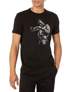 John Varvatos Miles Davis T-Shirt für Herren, Schwarz, Klein von John Varvatos