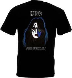 Ace Frehley v1 T-Shirt Black Hard Rock Heavy Colour40, Schwarz , XXL von Johniel