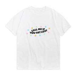 Call Me If You Get Lost Awesome Print T Shirt Short Sleeve Summer Crewneck Oversized Cozy T-Shirt for Men Women Fashion Pop Tees White XXL.jpg.jpg White M von Johniel