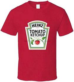 Johniel Heinz Tomato Ketchup Lustiges T-Shirt für Herren, viele Farben, Geschenk, rot, L von Johniel
