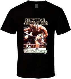 Johniel Herren Mark Henry Sexual Chocolate Beliebtes Wrestler Fan T-Shirt Schwarz, Schwarz , L von Johniel