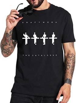 Johniel Kraftwerk T-T-Shirts Hemden Album The Catalogue T T-Shirts Hemden German Electronic Band 100% Cotton Basic Camiseta(Medium) von Johniel