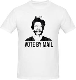 Johniel Vote by Mail Ted Kaczynski T-Shirt Weiß Herren, weiß, L von Johniel
