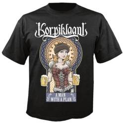 Korpiklaani - A Man with A Plan T-T-Shirts Hemden Black(X-Large) von Johniel