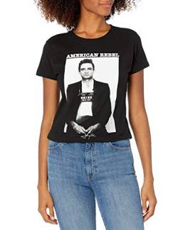 Johnny Cash Damen Mug Shot Women's T-Shirt, schwarz, Klein von Johnny Cash