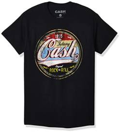 Johnny Cash Herren Original Rock and Roll T-Shirt, schwarz, Mittel von Johnny Cash