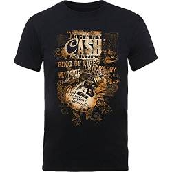Johnny Cash JCTS12MB03 T-Shirt, Black, Large von Johnny Cash