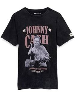 Johnny Cash T-Shirt Unisex Männer Frau Band Country Music Schwarz Top X-Large von Johnny Cash