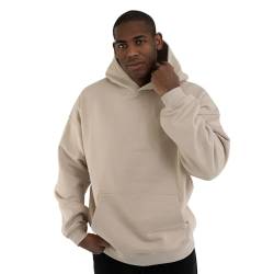 Johnny Urban Hoodie Herren & Damen Oversize Beige - Cody - Basic Kapuzenpullover mit Oversized Fit - Pullover Sweatshirt mit Kapuze & Schwerem Stoff - Einfarbig von Johnny Urban