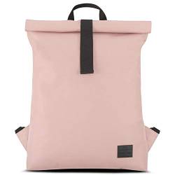 Johnny Urban Sportbeutel Roll Top Rosa Emil Rucksack Damen & Herren aus recycelten Plastik-Flaschen - Hochwertiger Turnbeutel - Moderner Rolltop Tagesrucksack Wasserabweisend von Johnny Urban