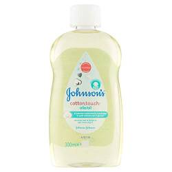 JOHNSON'S Baby, Babyöl für Kinder und Babys, Cottontouch, mit echter Baumwolle, Schnellaufnahme, 300 ml von Johnson's Baby