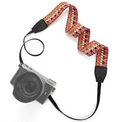 Johotone Kameragurt Universal Kamera Tragegurt Verstellbarer Schultergurt Gurt Vintage Camera Strap für Alle DSLR SLR Kameras #24 von Johotone
