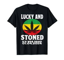 420 Weed Cannabis TShirt Marihuana Hanfblatt Legaliseed T-Shirt von Joint Cannabis Kiffer Hanf Gras 420 Ich war dabei
