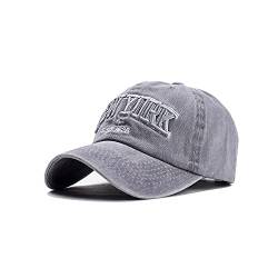 Joligiao Baseball Cap Herren Damen Washed Baseballmütze Sport Kappe Verstellbar Snapback Retro Mütze Caps Kappe Baseballkappe Einfarbige Basecap Sommer Trucker Hut Outdoor Freizeit von Joligiao