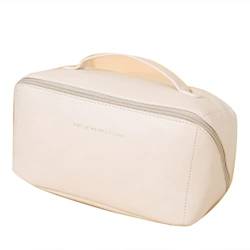 Jolsaawie Große Kapazität Reise Kosmetiktasche Multifunktionstasche Reise Kosmetik Tasche Frauen Toilettenartikel Organizer Make Up Case Werkzeug Weiß von Jolsaawie