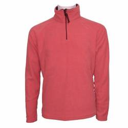 Hälfte-Rot Fleece-Jacke für Damen - XS von Joluvi