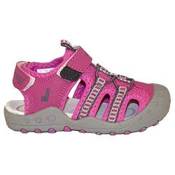 Joluvi Unisex Cross Sandalia Sport Sandalen, Fucsia/Gris Perla, 33 EU von Joluvi