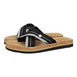 JOMA SGOMES2401 Sommer-Flip-Flops für Herren, schwarz, Flip-Flops für Strand und Pool, Kreuzriemen, rutschfester Boden, Herren, Sandalen, Schwarz , 46 EU von Joma