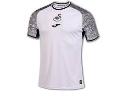 Joma Swansea City Heimtrikot 23 24 weiß The Swans Home Shirt Fan Jersey, Größe:L von Joma