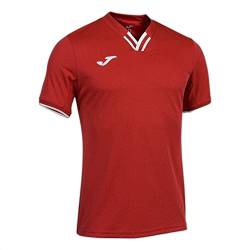 Joma Unisex Toletum Iv Kurzarm Rot Weiß t-Shirt, XL von Joma