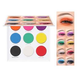 Lidschatten-Palette | Lidschatten-Palette 9 Farben | Lidschatten Matt Feines Puder Mischbar Lang anhaltend hochpigmentiert Lidschatten für Frauen Jomewory von Jomewory