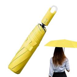 Winddichter Regenschirm, Automatisch Öffnen und Schliessen, 3-Fach Faltbarer Regenschirm, Selbstöffnender Regenschirm Für Regentage, Für Rucksack, Auto, Handtasche - 8 Rippen von Jomewory