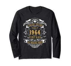 60 Jahre alt, 60. Geburtstag, hergestellt 1964, Idee für Damen und Herren Langarmshirt von Jomqueru Made Birthday Gift