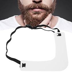 Kunststoff-Bartformer-Werkzeug, Schnurrbart-Ausschnitt-Trimmanleitung, Bartformer-Werkzeug mit Verstellbarem Kopfband für Männer von Jonlaki