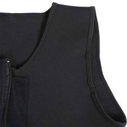Sweat Vest für Männer mit Reißverschluss, Sweatshirt Fitness Sweat Burst Zipper Weste Fitnesskleidung(XL-XL) von Jonlaki
