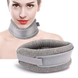 Traktionsgerät für Halswirbel, Traktionsgerät für Halswirbel Atmungsaktive Korrektur Halsstütze Befestigungsgurt Unterstützung(GRAU) von Jonlaki