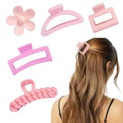 Joo&Rind Haarklammer Groß für Dickes Haar, Rutschfest Haarspangen, Starker Halt Krallenklammern für Mädchen, Hair Claw Clip mit breitem Griff, Haar-Styling-Zubehör, Haarschmuck Damen von Joo&Rind