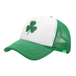 Jooffery St. Patrick's Day Baseball Cap Damen Herren Baumwolle Baseball-Mütze Unisex Verstellbar Kleeblatt Caps Sonnenschutz Baseballkappen Sport Cap Sonnenhut für Sport Reisen Draußen von Jooffery