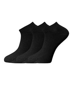 JOOP! Damen Sneaker Kurzsocken Füßlinge 760001 3 Paar, Farbe:Schwarz;Strumpf-/Sockengröße:35-38;Artikel:-2000 black von Joop!