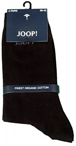 JOOP! Damen Socken 2 Paar, Basic Soft Cotton Sock 2-Pack, Einfarbig - Farbwahl: Farbe: Schwarz | Größe: 39-42 (6-8 UK) von Joop!