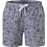 JOOP! Herren Badeshorts blau Mikrofaser floral,Gemustert von Joop!