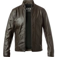 JOOP! Herren Lederjacke grün Lammnappa unifarben von Joop!